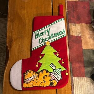 Garfield Merry Christmas stocking ~ EUC